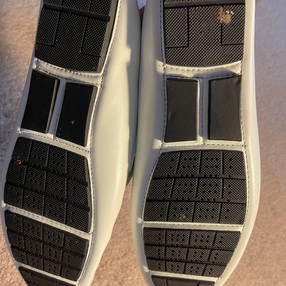 White loafers